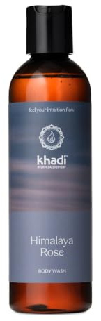 khadi Himalaya Rose Bodywash, pflegendes Duschgel, 200 ml | Duschgel mit Rose, Bergamotte & Mandarine: reinigt, pflegt, regeneriert & gleicht aus, 100% zertifizierte Naturkosmetik