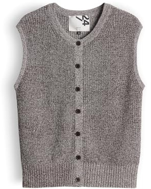 OPUS Damen Weste | Strickweste aus BCI Cotton Mix Slim Fit