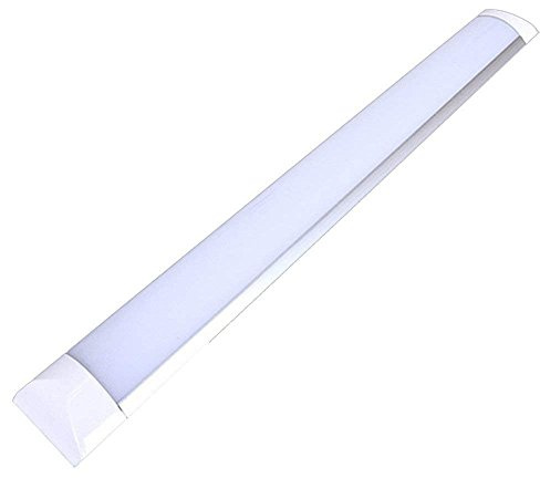 Auctionzltd 10IPI 2X Hight Lumen 5FT 50w LED Batten Tube Linear Light Slim Ceiling Surface Mounted Daylight Wide 1500mm 150cm Low Energy Saving Bedroom Office Utility Strip Fitting 6000k