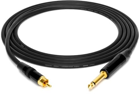 enoaudio Mogami 2534 Quad Studio Reference Cable | Neutrik RCA – 6.3mm TS | HiFi - 0.5 m