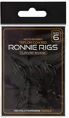 G8DS® 3er Packung Ronnie Rigs Größe 6 fertig gebunden ideal für pop ups Karpfen Angeln Ready Rig