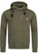 Indicode Herren Elm Kapuzensweatjacke | Herrenhoddie Hoodie Kapuzenpullover Männer Army, L