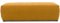 DOMO. collection Polsterhocker Brandon, Sitzhocker, Fußhocker, Hocker 150 x 60 x 40 cm (BxTxH), gelb