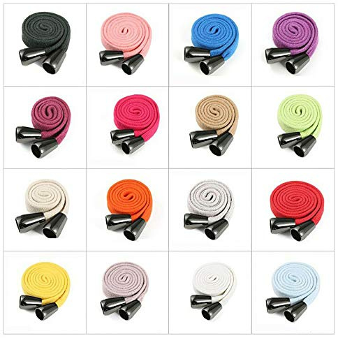 Drawstring Cord Hoodie String Flat Cotton Tape Ribbon Rope,10 & 15mm Wide with Gunmetalmetal Toggles End Stopers,1.5mt+2 Toggles or 3mts+ 4Toggles.26 Colors, Burgundy, 15mmCord-1.5m + 2 Tog
