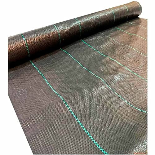 Tradineur - Malla antihierbas, Rollo de Tela Protectora Permeable contra Malas Hierbas, Resistente al Desgaste y desgarro, contra UV (Negro, 2 x 10 m)