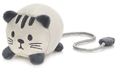 Balvi Lesezeichen Fluffy Kitty Farbe Grau Lustiges Lesezeichen in Katzenform Polyester