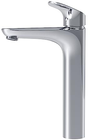 AM.PM Like Waschtischarmatur mit Einhebelmischer, SoftMotion Keramikkartusche, Rub&Clean, kratzfest, leicht zu reinigen, langlebig, Chrom, in 2 Auslaufhöhen: 75mm o. 216mm, 5 Jahre Garantie