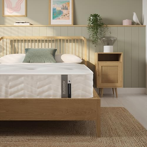 Summerby Sleep King Size, Egyptian Cotton and Eco-Comfort Spring Hybrid Mattress For King Size Bed ,Size:150 x 200Cm