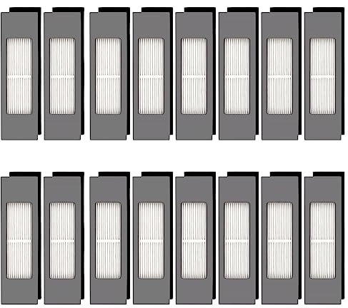 (16 Pezzi) N10 Filtro HEPA per Robot Aspirapolvere Ecovacs DEEBOT OZMO N10 N10 Plus 920 950 T8 AIVI Max T9 T5 N5 N7 N8+ N8 Pro Plus DX55 DX93 DJ65, Kit Filtro per Robot Aspirapolvere