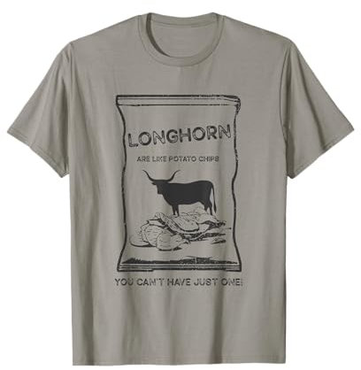 Rinder wie Kartoffelchips können keins haben - Texas Longhorn T-Shirt