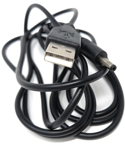 DRUT 2m USB to 1.3mm x 3.5mm DC Power Cable Lead 5v 2.1A 2100mA (6.5ft
