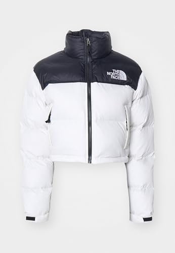 The North Face NF0A5GGEROU1 Nuptse Short Jacket Jacket Femme WHITE DUNE/TNF BLACK Taille M