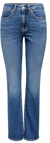 ONLY ONLEVERLY MW MINI Bootcut DNM CRO187NOOS | Ausgestellt fit, Casual, Bei max. 40 grad waschen