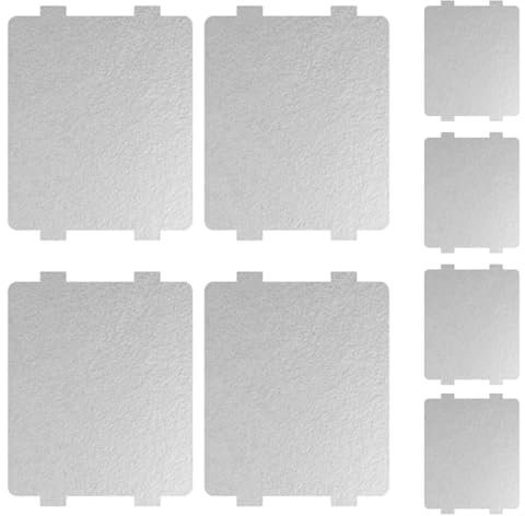 CPSYTE 8 unità Piatto in Mica per riparazioni a microonde, Foglio di Mica Isolante, Piatto di Ricambio per Accessori per riparazioni a microonde, 11,8 * 10 cm