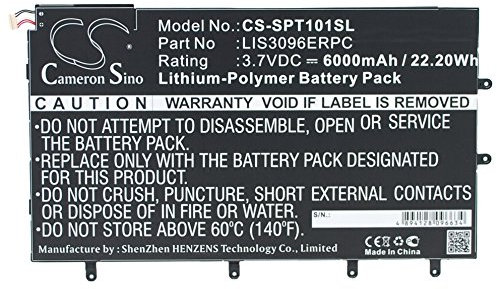NEU Ersatz Akku Fit Sony SGP321, SO-03E, Xperia Tablet Z, Xperia Tablet Z 10.1(6000mAh / 22.20Wh)