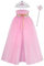 NebulaGlam Kinder Tüll Umhang Glitzer Pailletten Cape, Kinder Umhang Prinzessin Bunt Cape, Umhang Prinzessin Party Kostüm für Halloween Weihnachten Karneval Cosplay Party(Rosa)