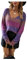 HEYPORK Damen Herbst Winter Warm Bequem Pullover Casual Mode Strickjacke Strickpullover Frauen Tie-Dye Pullover Pullover Unregelmäßig Farbverlauf Strickwaren(Lila, L)