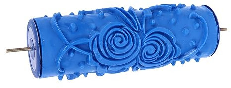 Rodillo de Pintura con Patrón, Rodillo de Textura de Arte Decorativo, Caucho Suave Reutilizable de 5 Pulgadas para Ropa para Fundas de Almohada (ZZ0077 Flor)