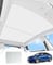 GAFAT 2021-2024 Tesla Model Y Protector Solar de Techo de Cristal, Tesla Model Y 2023 Parasol Sin Flacidez, Aislamiento y Reflexión Integrados Parasol Interior, Protección UV, Mantener Fresco