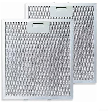 ZYWUOY Metall-Fettfilter für Dunstabzugshaube, silberfarben, 305 x 267 x 9 mm, 2 Stück