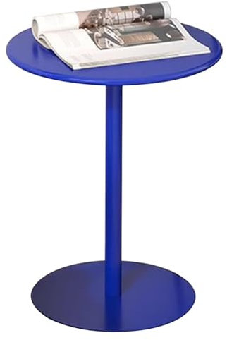Runder Beistelltisch, Beistelltisch, hoch, rund, Küche, Frühstücksbar, moderner Sockel, Metall, Kneipentisch, Cocktail-Bar-Tisch für Esszimmer, Bistro, Café, Zuhause, Terrasse (48 x 62 cm)