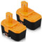 2-Pack 3600mAh P100 P101 Ni-Mh Replacement for Ryobi 18V Battery Compatible with Ryobi 18 Volt Battery P100 P101 ABP1801 ABP1803 BPP1820 130224028 130224007 18 Volt Cordless Power Tools (Orange)