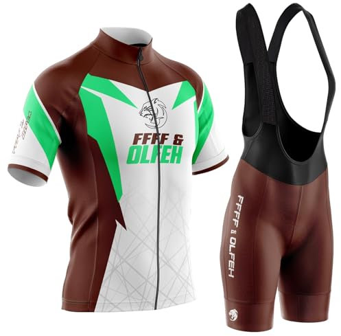 Herren Fahrradbekleidung Set Radtrikot Set Herren Kurzarm,Sitzpolster Schnell Trocknend Atmungsaktiv Fahrradbekleidung Fahrradtrikot mit 9D Sitzpolster (TU9,XXS)