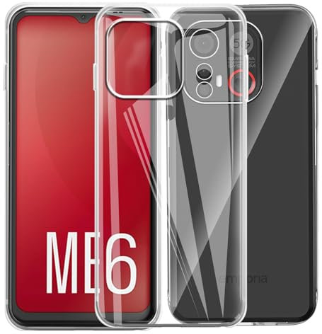 MEMELOKA Hülle für Emporia ME6/Emporia E6/Emporia Smart 6, Ultradünne Transparente Anti-Vergilbung Weiche TPU Schutzhülle[Anti-Kratzer][Anti-Fingerabdruck]