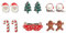 Weihnachten Ohrstecker Set, 6 Paare Ohrstecker Weihnachten, Weihnachtsohrstecker, Santa Schneemänner Krücke Weihnachtsbaum Ohrstecker, Weihnachtsschmuck für Mädchen und Frauen