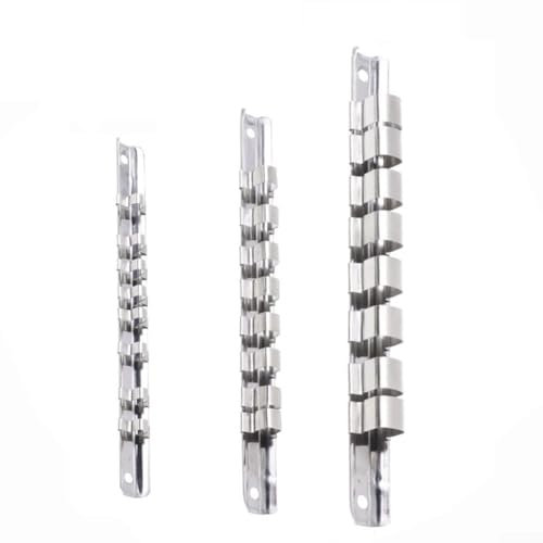 Reliable Socket Holder Rack Wall Mountable Design Featuring 8 Organized Clips (3-8)
