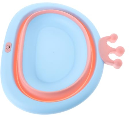 Abaodam Lavabo Plegable Forma de Lavabo para Bebe Dibujos Animados Portátil para Viaje