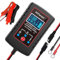 2 Ampères Chargeur de Batterie de Voiture,6V 12V Chargeur à Branchement Intelligent,Chargeur à Branchement de Batterie Plomb-Acide pour Tondeuses à Gazon,Motos,Voitures,Bateaux (Prise EU)