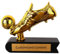 Housunzi Trophée du Soulier d'or de Football en Résine Trophées du Prix du Meilleur Tireur Cadeaux de Football Souvenirs de Fans Collections Bureau Maison Club Décorations D'affichage