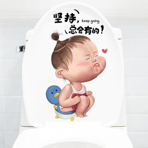 Autocollants pour abattant de WC ventilés et amusants pour pimenter votre décoration de salle de bain avec humour