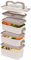 DOINEUFL Lunchbox Erwachsene und Kinder, Auslaufsicher, Mikrowellengeeignet, 3-Schicht Bento-Box, Brotdose mit Fächern, BPA-frei, Ideal für Büro, Schule, Picknick und Unterwegs