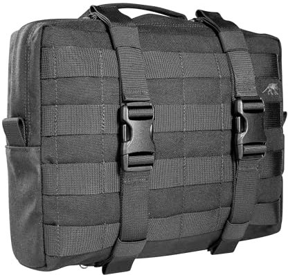 Tasmanian Tiger TT Tac Pouch 10 MKII 4L Backpack Additional Bag, Molle Compatible Lid Bag for TT Base Pack; Black