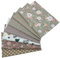 EDGEAM Baumwollstoff Meterware Stoffpaket Patchwork Stoff Baumwolle Stoffe zum Nähen 7 Stück 50 x 45 cm für Nähstoffe DIY Handwerk Scrapbooking (Braun, 50 x 45 cm)