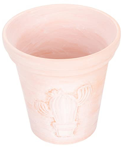 Milisten Fleur Pot Terre Cuite avec Design Vintage pour Plantes Intérieur Et Extérieur Pot Respirant pour Cactus