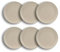 NOVASTYL - Lot 6 assiettes plates arita 27cm en grès beige - 2614815