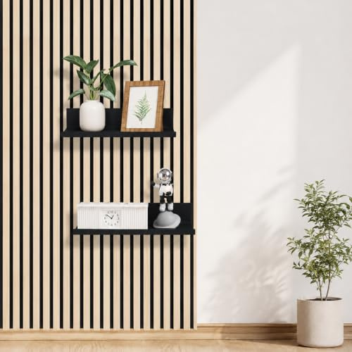 WMLBK Akustikpaneele Zubehör Regal für Akustikpaneele (25,2 x 10 cm) | Metall Akustikpaneele Zubehör Wandorganizer & DIY Zubehör für Paneele Wand
