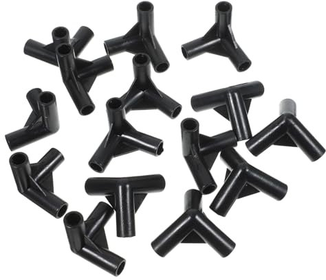 WEKADRIN 24stücke Baldachin-Zelt-beschläge Baldachin-Teile Pe-Material Zelt-Pole-stecker Zelt-verbindungsstücke Baldachin-Zelt-zubehör