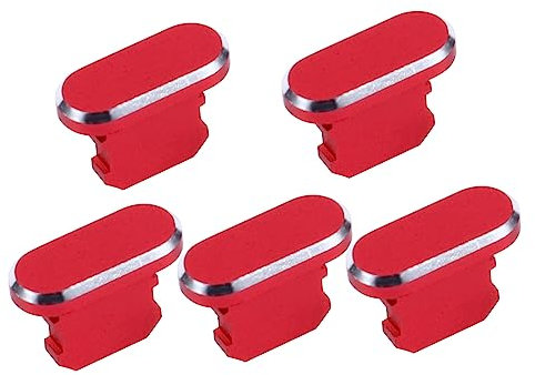 KICHOUSE 1 Satz Teiliges Metall USB Ladebuchsenstopfen Kompatibel mit iPhone XS Max Staubschutz für Ladeanschluss Schützt vor Flüssigkeiten und Schmutz für Handy Zubehör