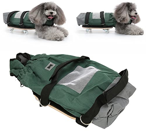 lvifloae Dog Wheelchair, Breathable Paralyzed Pet Supply, Safe Chest Limbs Protection Rear Legs Pet Drag Bag Scooter for Paralyzed Pets (S(Suitable for 2‑3.5kg/4.4‑7.7lb))