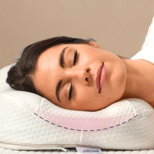 Pillowe Anti-Falten-Kissen aus Memory Foam, Beauty-Kissen gegen Schlaffalten, ergonomisches Kosmetikkissen für Seiten- und Rückenschläfer
