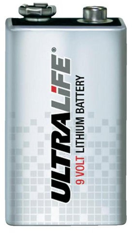 UlLegfe U9VL-BP - Batería de Litio (9 V, Negro, Rojo)