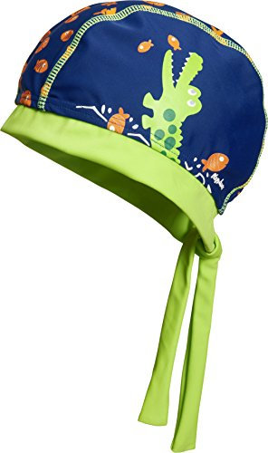 Playshoes Foulard Con Protezione Uv, Copricapo con cuffia da bagno Unisex - Bambini e ragazzi, Coccodrillo, 55