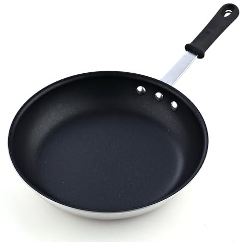 Cooks Standard Professionelle Bratpfanne mit Antihaftbeschichtung, 20 cm 12-inch/30cm metallic