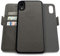 dreem Fibonacci 2-in-1 Wallet Case for Apple iPhone XR - Luxury Vegan Leather, Magnetic Detachable Shockproof Phone Case, RFID Card Protection, 2-Way Flip Stand - Grey