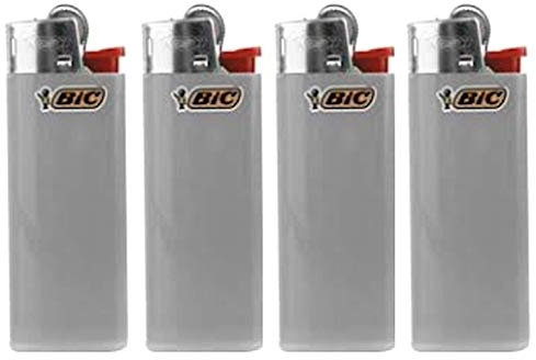 Bic Lot de 4 mini briquets gris anthracite