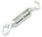 2 Stück Spannschloss M8 x 110 Haken/Öse Drahtseilspanner Seilspanner Spannschraube Spanner